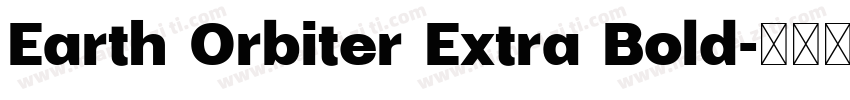 Earth Orbiter Extra Bold字体转换